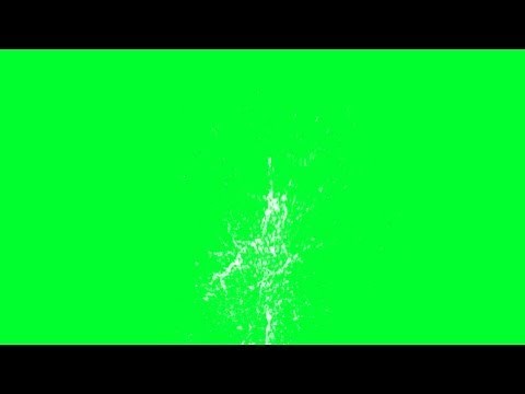 water blast water splashes - green screen effects - free use