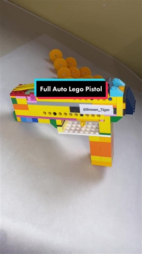 Full Auto LEGO Rubber Band Pistol!