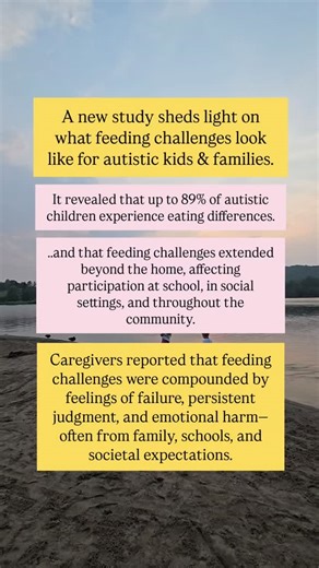 Mercedes Palermo | Autism Out Loud | Education + Connection on Instagram: "A recent study, Caregiver perspectives regarding the impact of feeding difficulties on mealtime participation for primary school-aged autistic children and their families, offers powerful insights into how feeding challenges affect children and their families, and highlights the emotional toll of judgment from family, schools, and society. 🧠 Families need systemic, compassionate feeding care and support. 📖 Gent, V., Mar