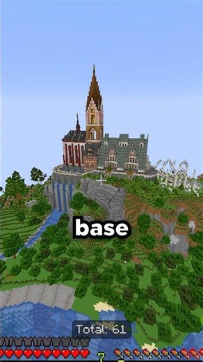 His base was stacked! #minecraft #bedrock #shorts