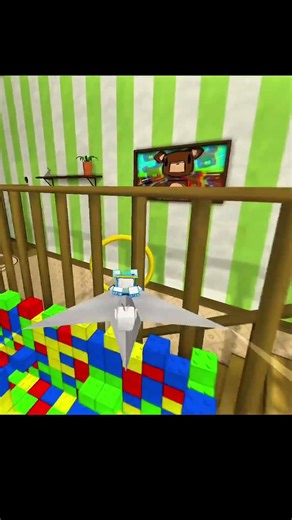 Flying in a ring on a paper plane Super Bear adventures #superbearadventure