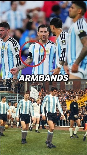 Why did every Argentina player wear a black armband.😳❤️