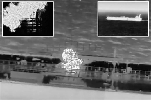 Ukrainian drones blow up Russian oil tanker in ‘unprecedented special operation,’ dramatic video shows