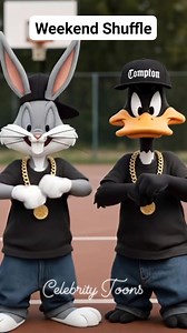 🎶 Weekend Shuffle - Bugs Bunny and Daffy Duck #CelebrityToons #LooneyTunes #BugsBunny #DaffyDuck | Donnie Hazel