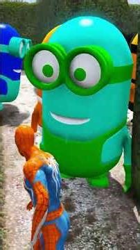 Funniest GTA 5 Ragdoll Fails 😂 Spiderman vs Minions #shorts #gta #spiderman