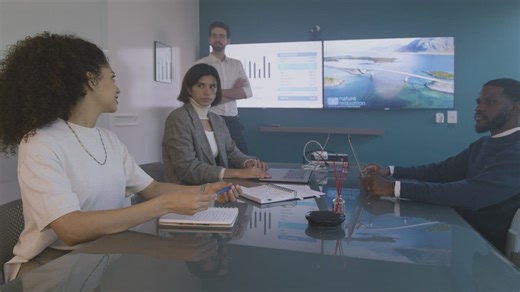 Business meeting in a meeting room - Free Stock Video