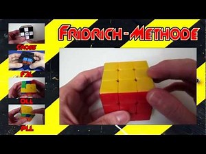 3x3x3 Fridrich Methode Speedcubing Tutorial