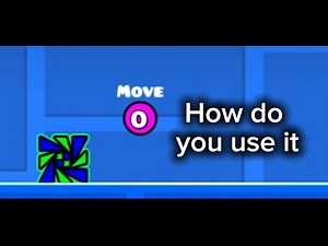How to use the move trigger in geometry dash editor!