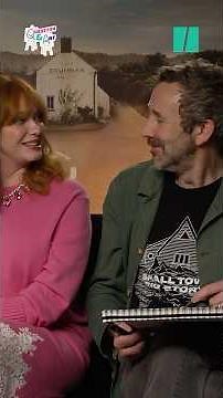 Christina Hendricks and Chris O'Dowd reveal their portraits of each other