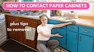 Learn tips to contact-paper cabinets and how to remove them easily