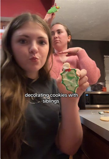 whose is the best? #cookies #mistletoe #siblings #christmaseve #christmas