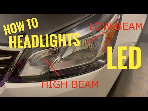 HOW TO Replace Chevrolet Traverse High Beam Bulbs!