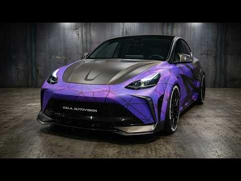 Wild Modified Tesla Model Y at Custom Motor Show 2025 | Elmia Jönköping