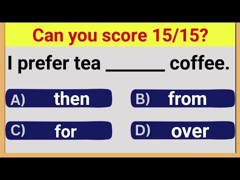 Grammar mixed quiz !! Can you score 15/15 !! Grammar Quiz challenge