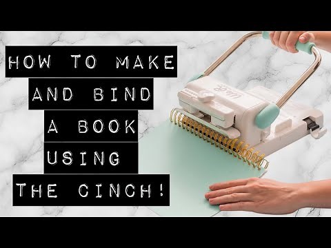 How to Make & Bind a Book with Cinch Binding Machine