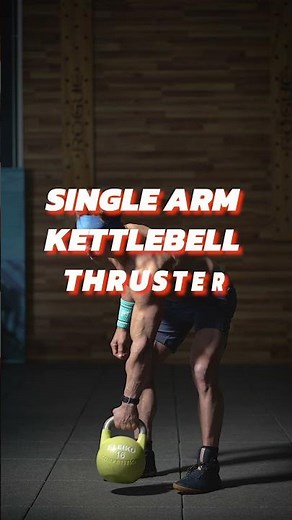 Learn how to correctly perform the Single Arm Kettlebell Thruster #SHORT