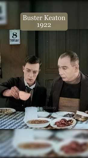 Buster Keaton Solves the Sugar Problem 😂 (1922) #BusterKeaton #SilentFilm #colorized | VibrantHistory