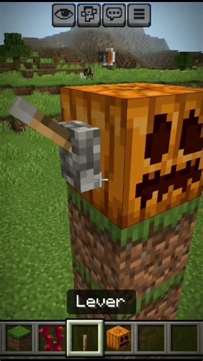 Minecraft hidden pumpkin hack 🤯🔥#shorts #viral