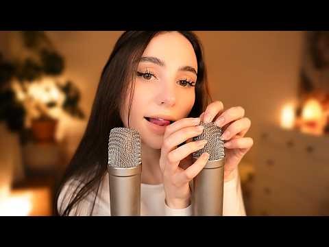 ASMR 3h bare Mic Scratching 🎙️ with wet Mouth Sounds 👄 No Talking 🤫