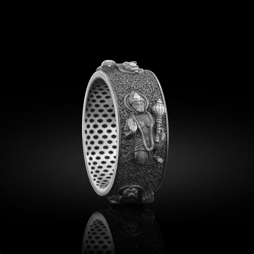 Buy Sterling Silver Hanuman Ring, Indian Hindu God Jewelry Online in India - Etsy