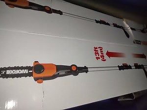 Worx cordless 20V Power Share 8" Pole Saw - model WG349 - unboxing and demonstration