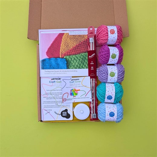 Beginner Knitting Kit: Choose Your Own Yarn Colours, Mix and Match to Make Your Own Personalised Knitting Kit. Tools and Materials Included - Etsy