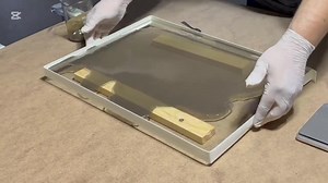 Handcrafted Antique Mirror Tiles: Distressed Bronze Moon Finish - Etsy