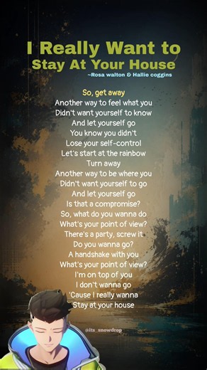 I really want to stay at your house - Rosa walton (lyrics) #cyberpunk2077 #jungkook #trending #anime