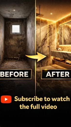 This Bathroom Transformation Feels Like a 5-Star Spa #LuxuryBathroom #SpaBathroom #BeforeAfter
