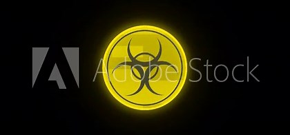 Biohazard Symbol Animation - A Warning of Biological Hazards.