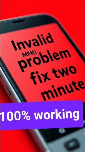 Invalid MMI Code Error Fix 🔧 | 4 Easy Steps Mein Problem Solve Karo 📱"