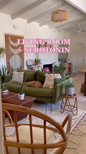 Bohemian Green Couch Living Room Ideas