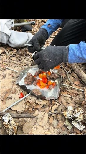 Bushcraft tinfoil recipe🥩🥩