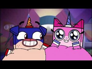 Big inflation Unikitty and Puppycorn blow up atatatatatatatatata