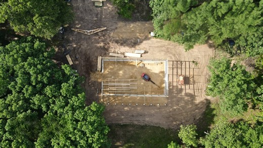 Cabin in the woods: Framing post frame walls