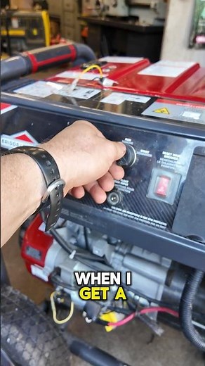 WHEN YOUR GENERATOR WON'T START CHECK THIS! #shorts #generator