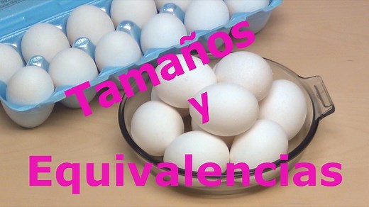Tamaños de Huevos y Equivalencias - Club de Repostería