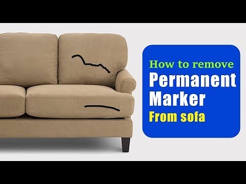How to remove permanent marker from sofa | Easy & effective method