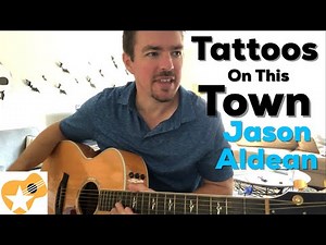 Tattoos On This Town | Jason Aldean | Beginner Guitar Lesson