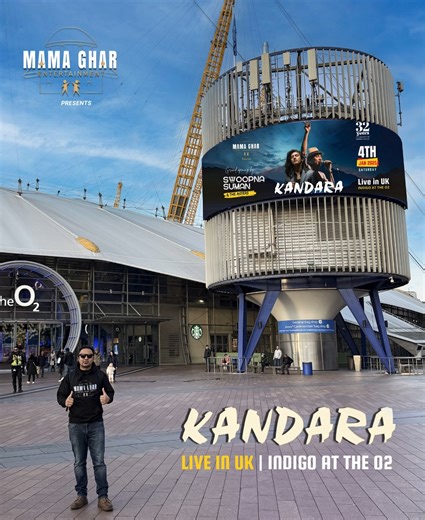 6.8K views · 191 reactions |  KANDARA Band LIVE in UK, London, Indigo at the O2 Arena. This is how the O2 Arena is inviting Kandara. ️ 4th Jan 2025 #kandaraband #o2arenalondon #bivekshrestha #pahilaghardeshanipardesh | Kandara | Facebook