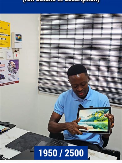 Microsoft Surface Pro 3 12 inches Full HD display Intel i5 (4 gen) @1.90ghz 128gb ssd 4gb ram Touchscreen Backlit keyboard Hybrid PC (detachable keyboard) Full HD display Wi-Fi, Bluetooth Excellent battery Price: 2500