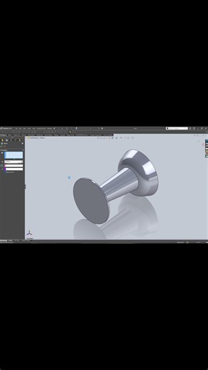 Modelling a Drawing Pin in SolidWorks | Time-lapse | #shorts