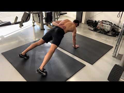 Single Arm Scapular Protraction & Retraction in High Plank