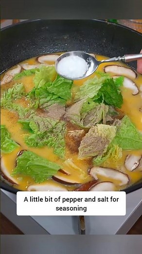 how to make simple shiitake mushrooms soup #cooking