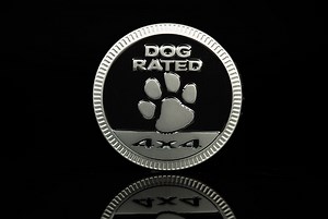 Dog Rated | Matte Silver | Metal Badge - Etsy