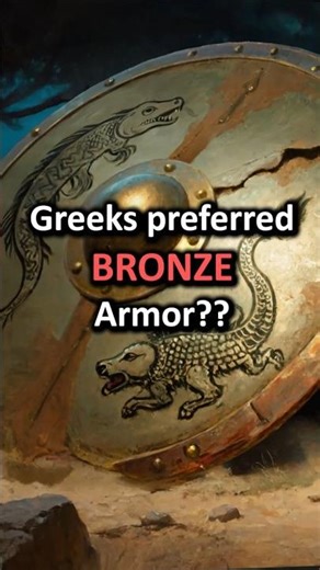 Ancient Greeks preferred BRONZE armor? #ancienthistory #hoplite #historyfacts #weapons #armor