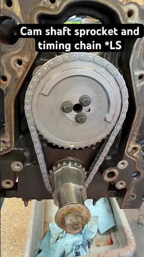 Install the camshaft sprocket and timing chain on LS engine. LS engine timing. 5.3 4.8 6.0 #lsswap