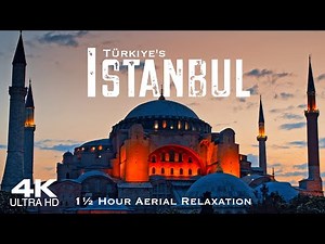 [4K] ISTANBUL 2026 🇹🇷 Drone | 1½ Hour Aerial Scenic Piano Relaxation | Türkiye Turkey