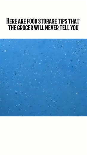 The DIY Hack 🏡 on Instagram: "Follow 👉 @thediyhack for more helpful tips like this one! Here are food storage tips that the grocer will never tell you #foodstorage #homehacks #thediyhack"