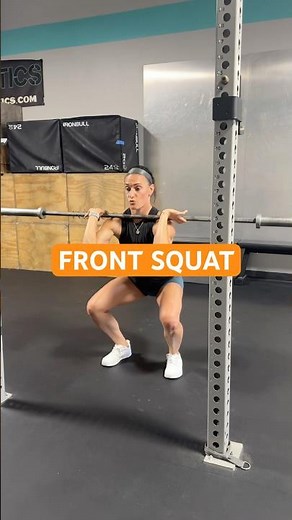 How to master the front squat! #workouttutorial #frontsquat #squat #crossfit
